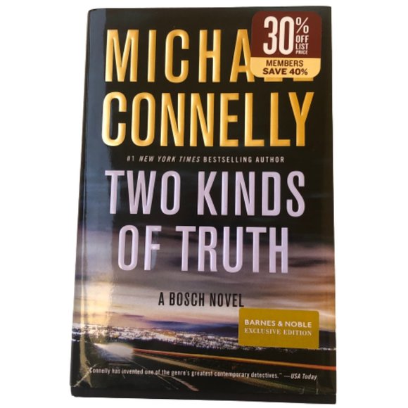 Michael Connelly Two Kinds of Truth Bosch Hardcover BARNES & NOBLE EXCLUSIVE - Picture 9 of 9